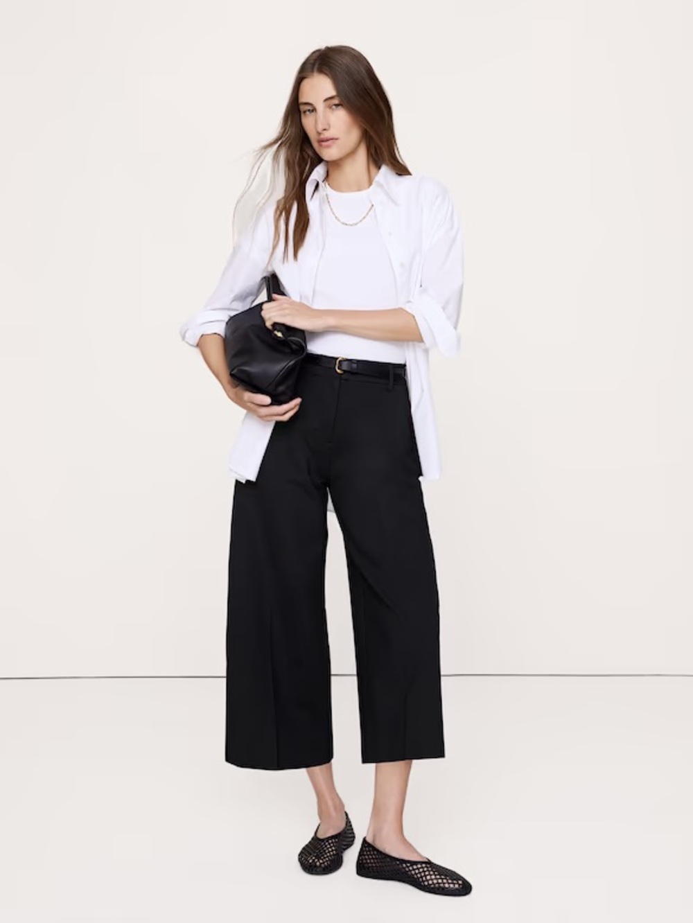 BANANA REPUBLIC HIGH-RISE PONTE CULOTTE